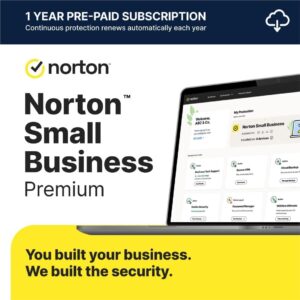 Norton Small Business Premium – Protect What You’ve Built, 24/7 Business Tech Support, VPN, PC Cloud Backup, Business Antivirus Software, & Data Protection [Download]